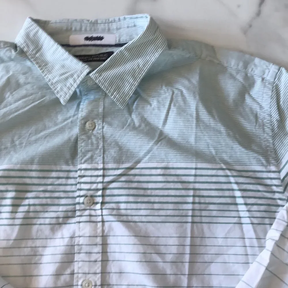 Banana Republic Custom 078 Wash Button Up Shirt Sz. XL